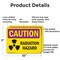 Signmission Radiation & Laser Sign, 7 in H x 10 in W, Aluminum, Rectangle OS-2PACK-CR-A-710-L-10185 - alternate 5